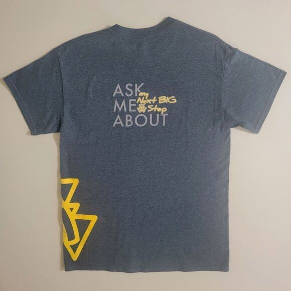 Lambda Chi Alpha ΛΧΑ Fraternity Gray Crew Short Sleeve Graphic Tee - Picture 10 of 10